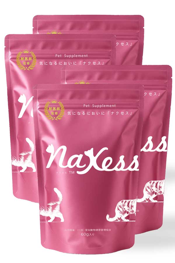 【先行予約特別価格】NaXessサプリメント(猫用) [4パックセット 240g]